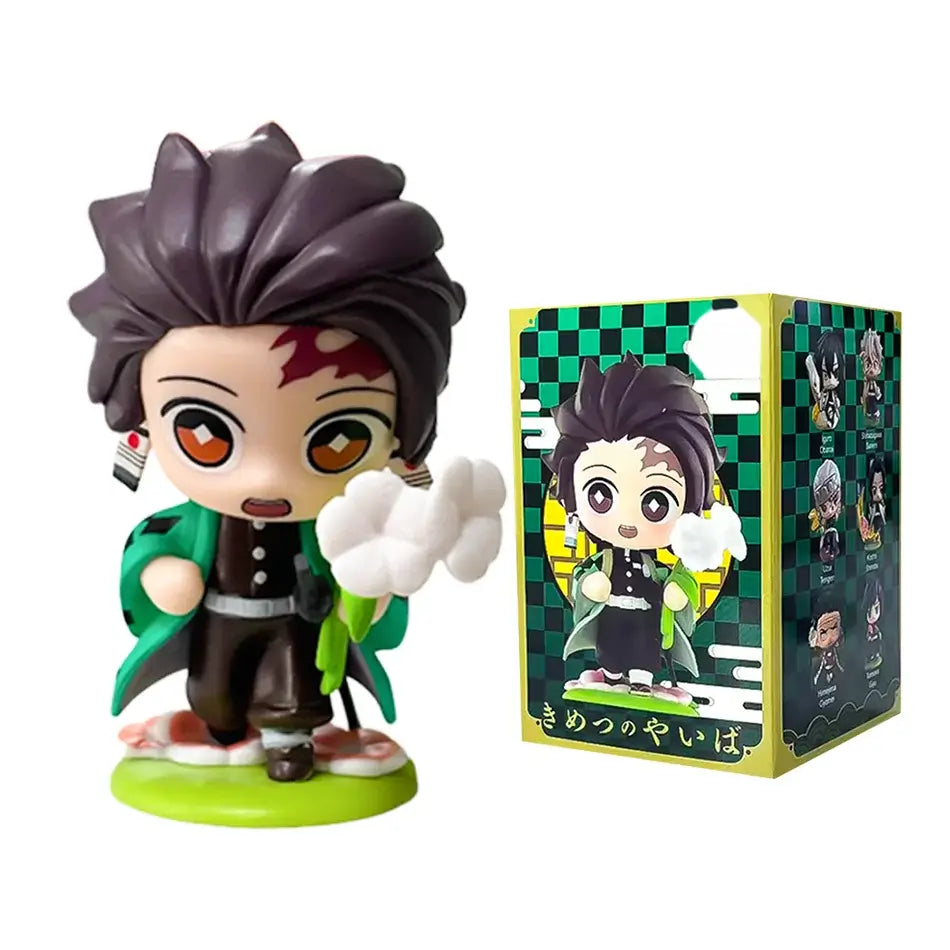 Demon Slayer Tanjiro Nezuko Blind Box Figure anime cartoon statue ornament surprise gift