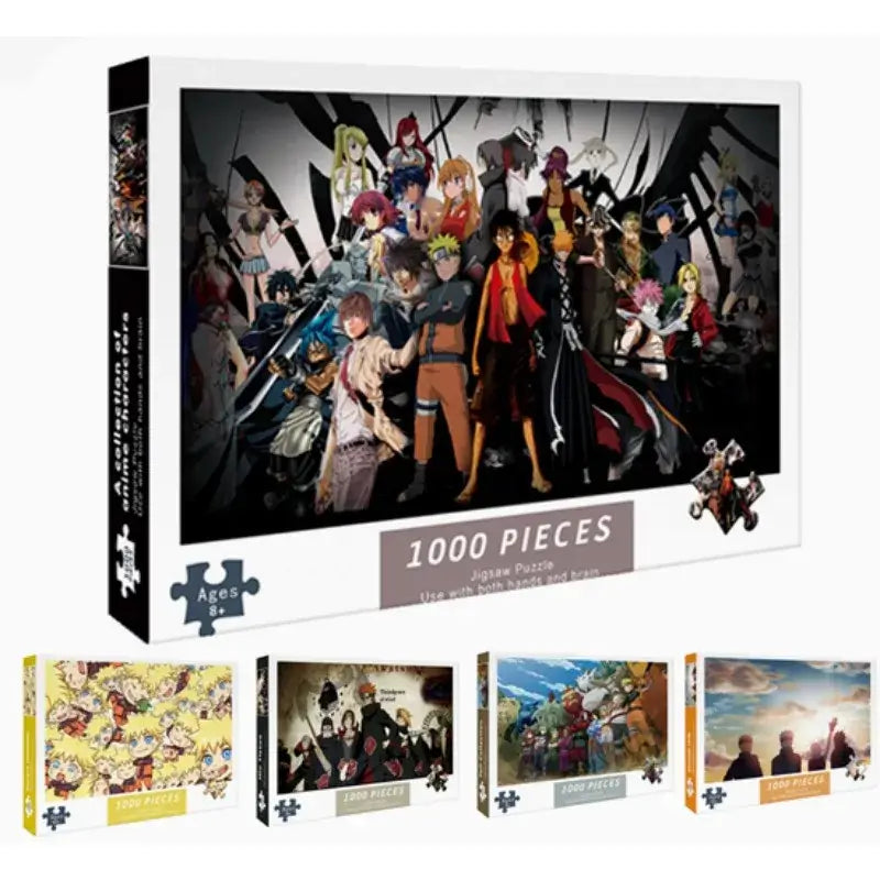 Japanese Anime Puzzle 1000 piece stress relief toy for adults and kids featuring vibrant anime-inspired artwork