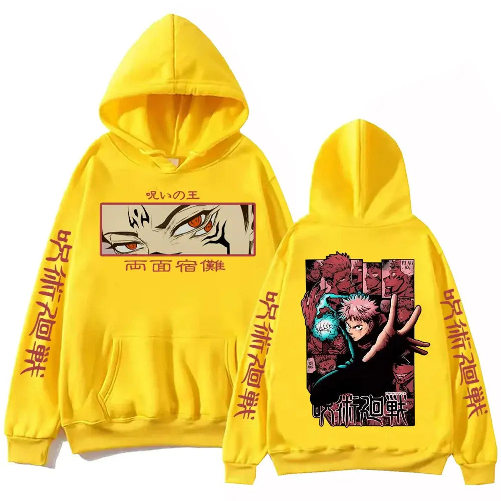 Itadori Hoodie Jujutsu Kaisen Harajuku Pullover Infinite Visibility anime apparel free worldwide shipping