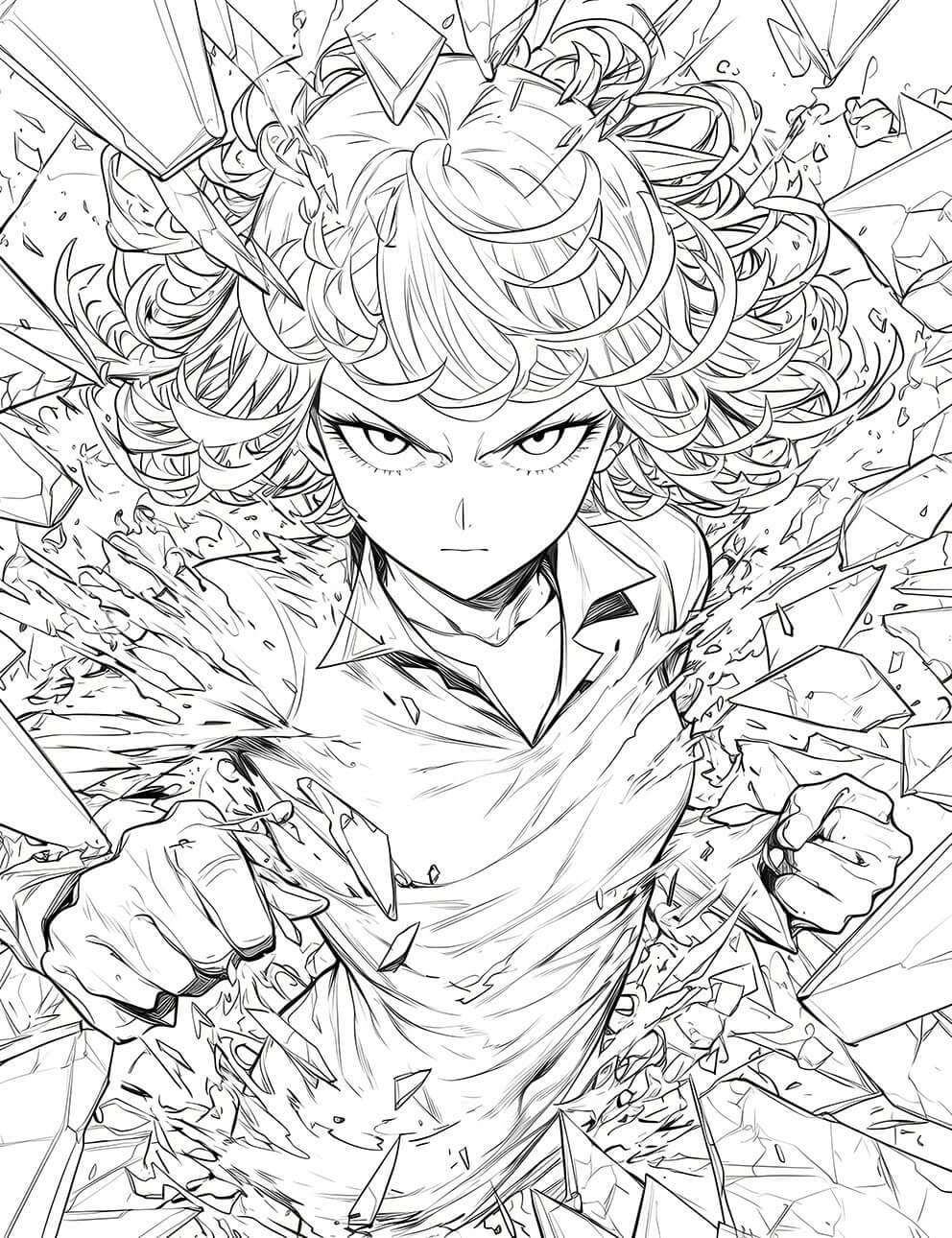 Shattered Limits: Color Tatsumaki's Psychic Break Through!