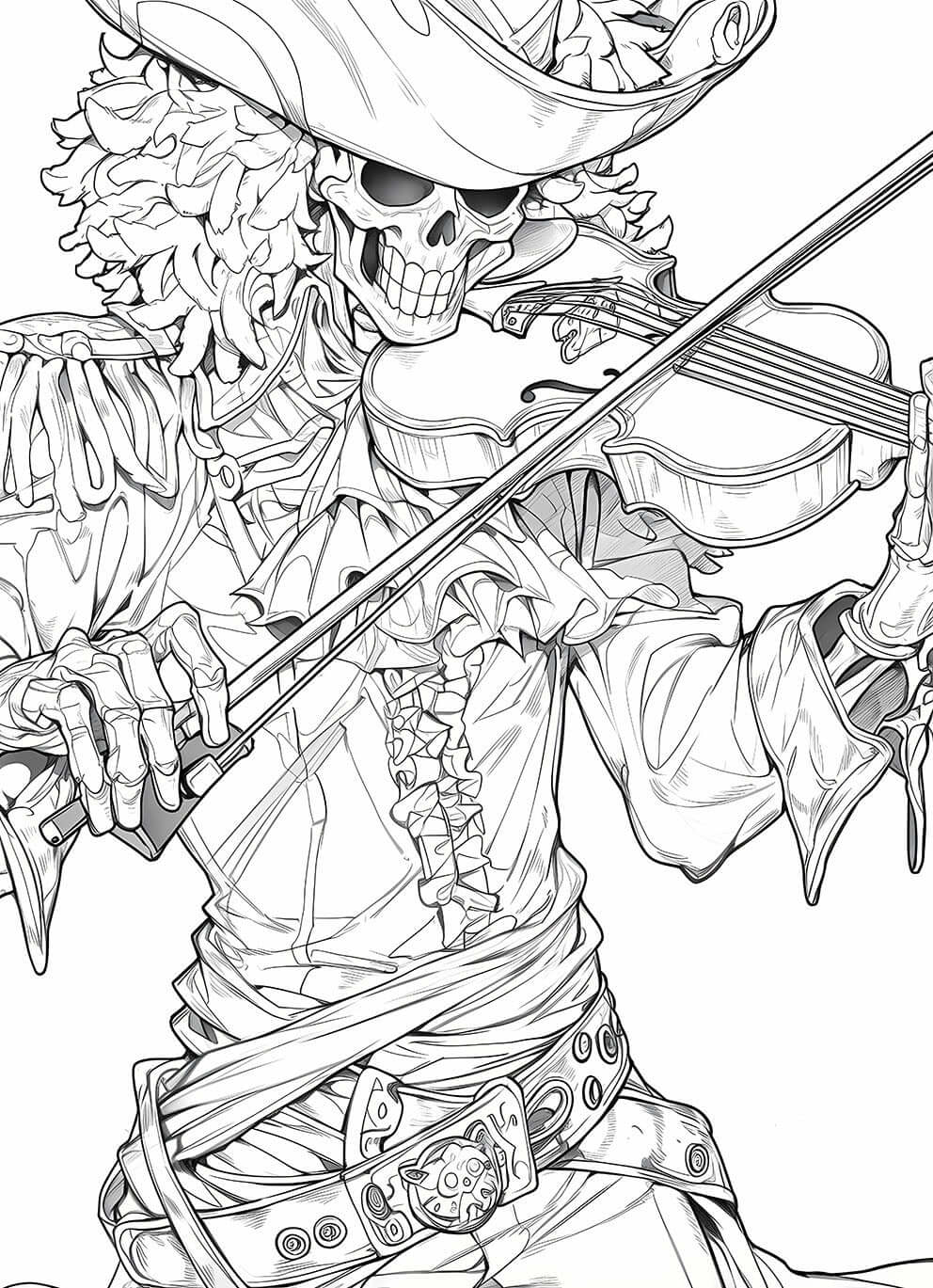 Soul King's Symphony: One Piece Coloring Page Adventure! | Infinite Visibility