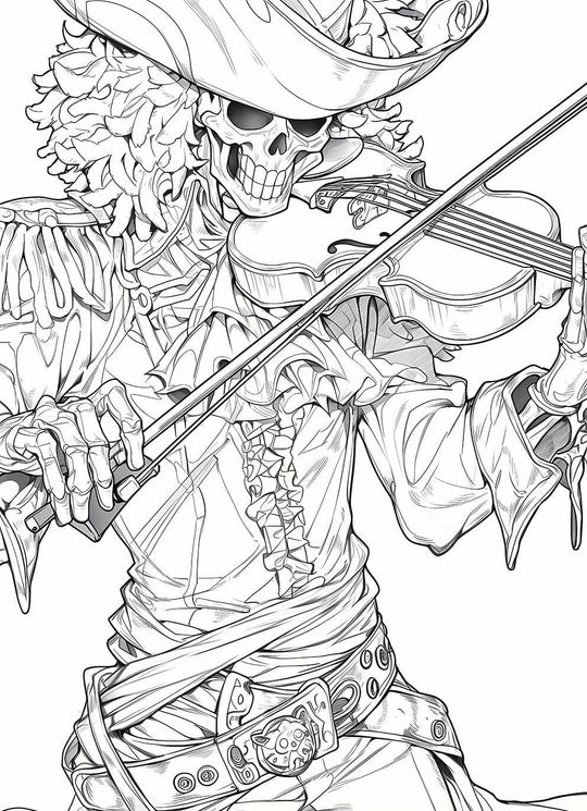 Soul King's Symphony: One Piece Coloring Page Adventure! | Infinite Visibility