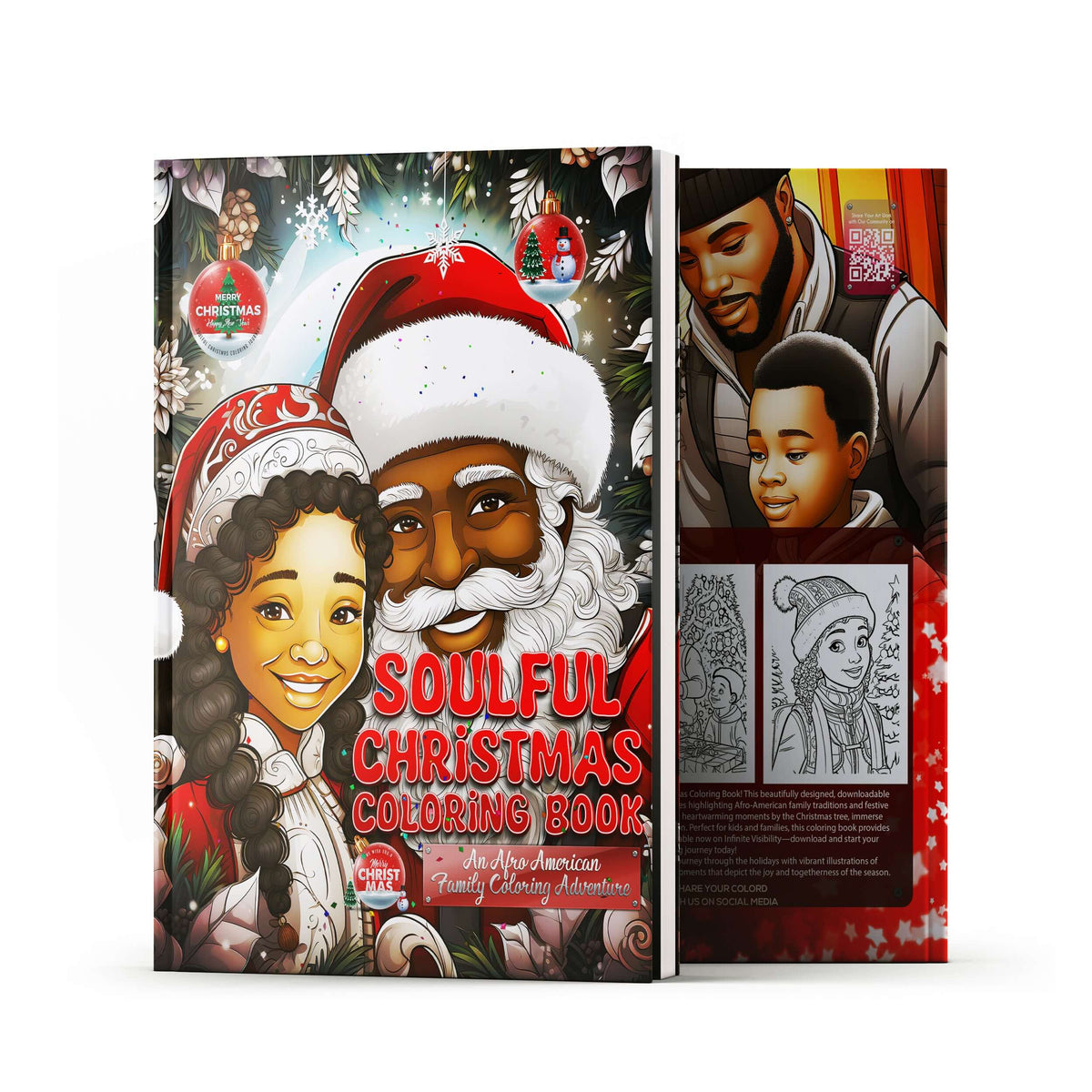 Soulful Christmas Coloring Book: An Afro-American Family Coloring Adventure
