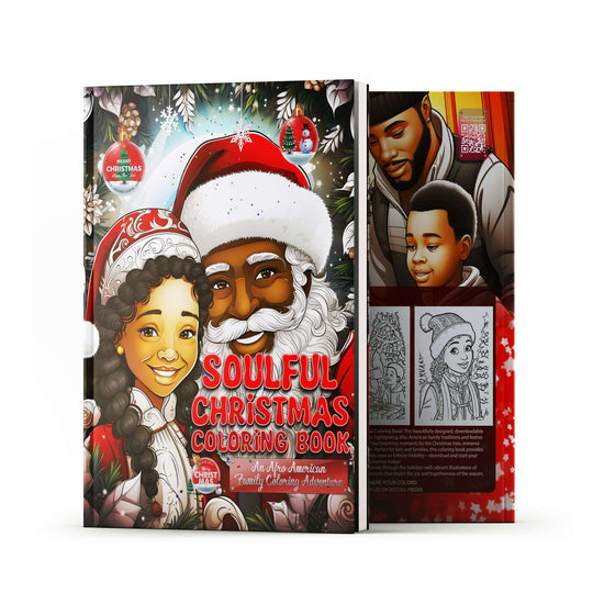 Soulful Christmas Coloring Book: An Afro-American Family Coloring Adventure