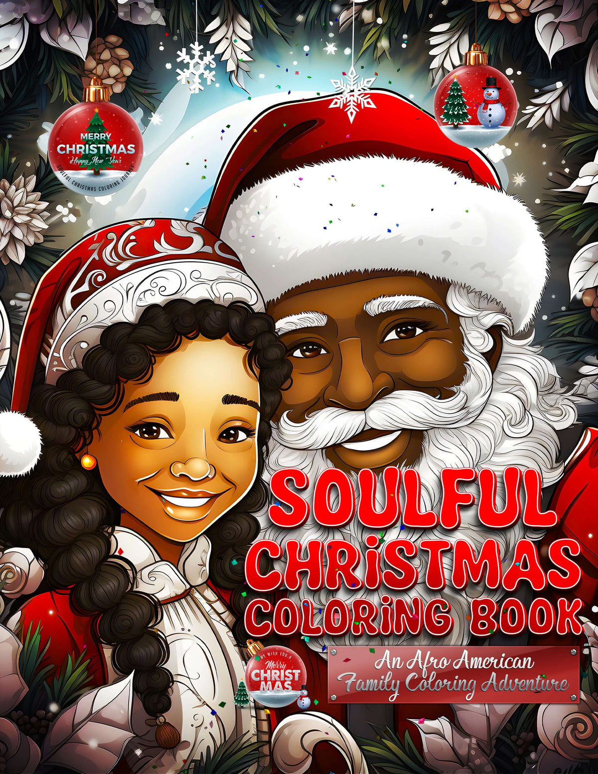 Soulful Christmas Coloring Book: An Afro-American Family Coloring Adventure