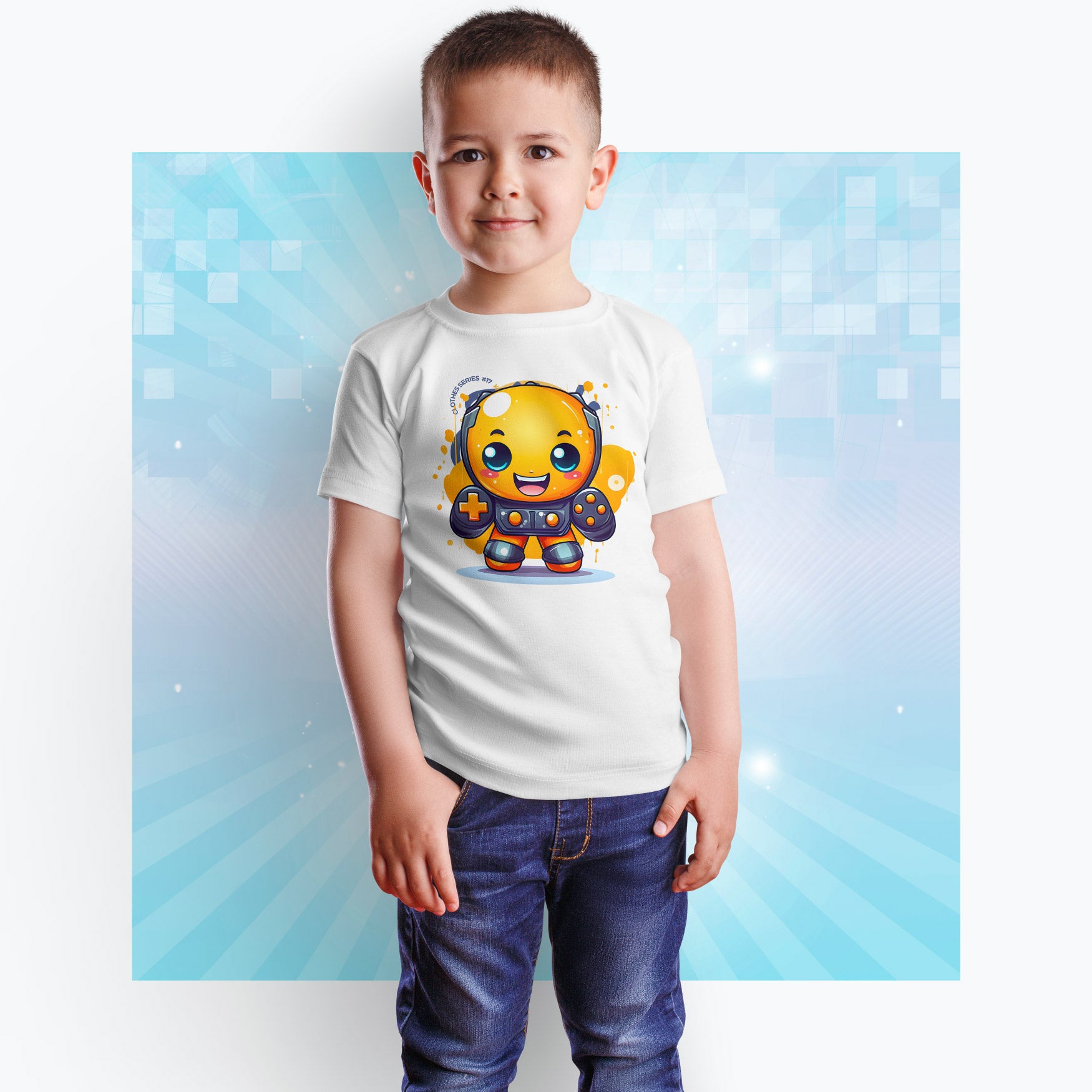 Spreading Sunshine: Happy Character Tee - Share the Joy! Kids Heavy Cotton™ Tee