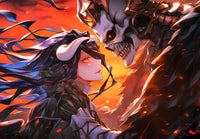 Stunning Digital Art of Ainz Ooal Gown and Albedo from Overlord | Infinite Visibility