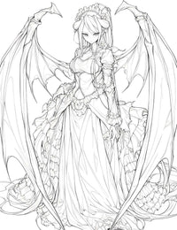 Twin Tails Temptation: Shalltear Bloodfallen Coloring Page | Infinite Visibility
