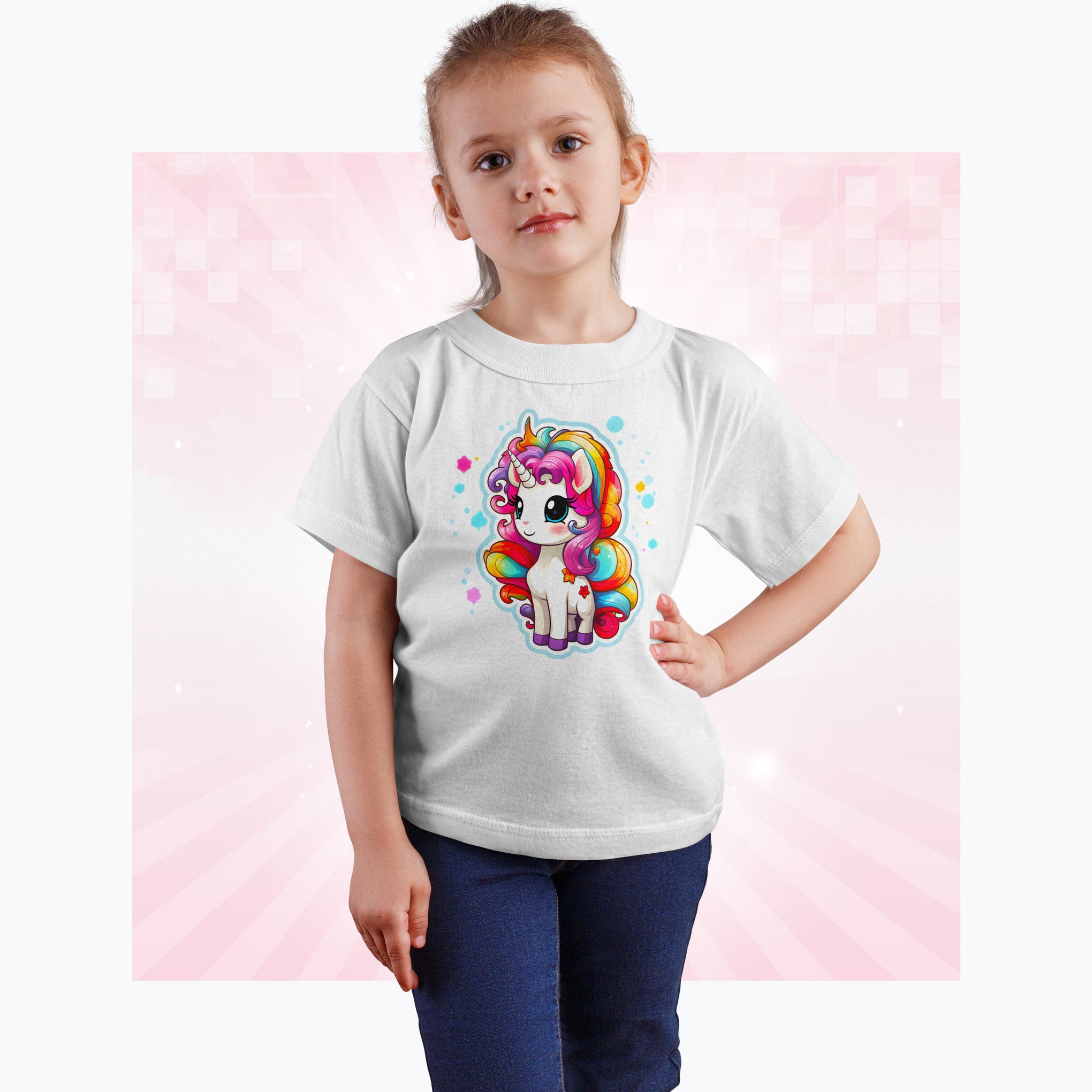 20.	Unleash Your Inner Magic: Rainbow Unicorn Art Youth Midweight Tee