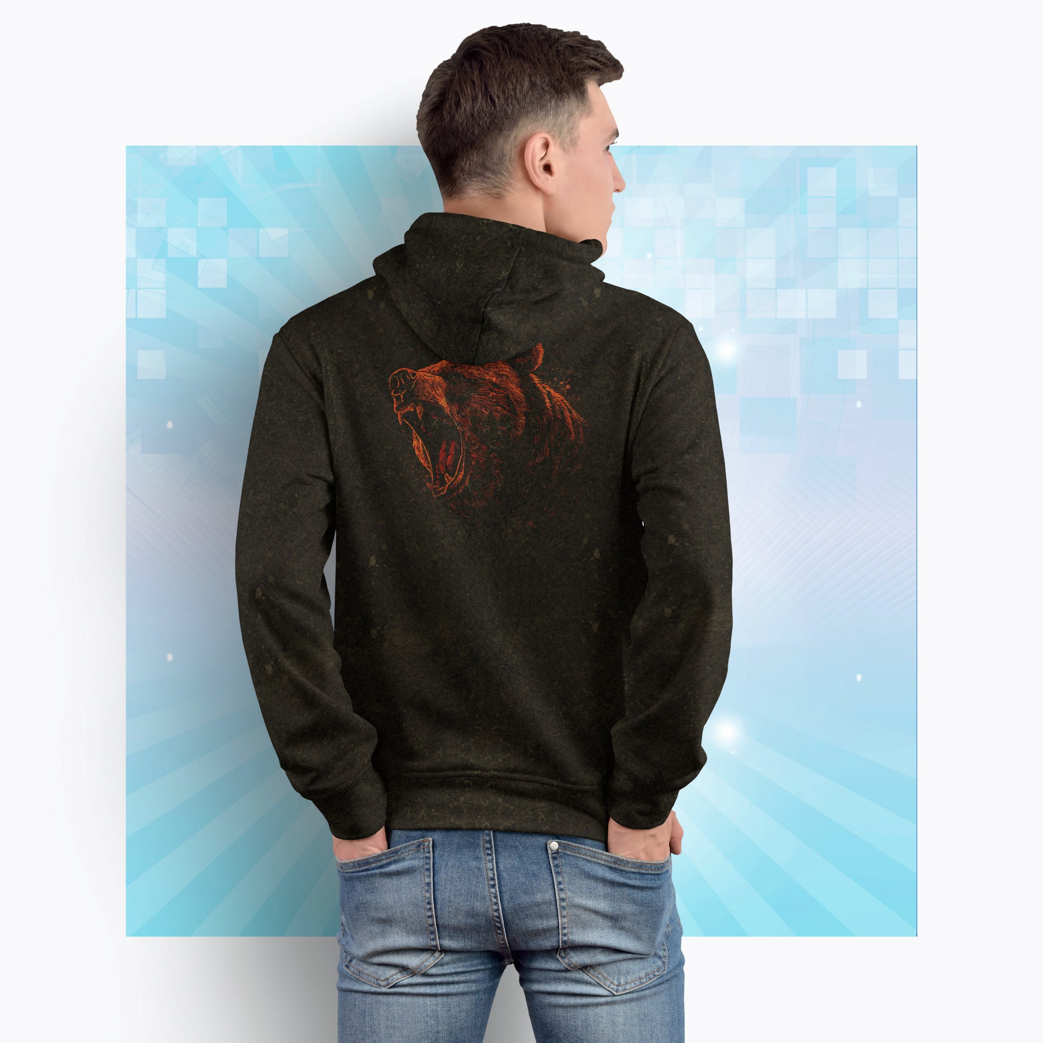 Unleash Your Wild Side - Bear Hoodie Fashion Hoodie (AOP)