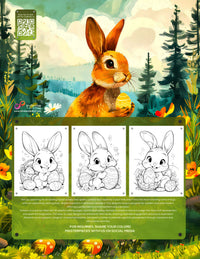 Whimsical Wonders: Easy Ester Bunny Delights Coloring Book for Kids