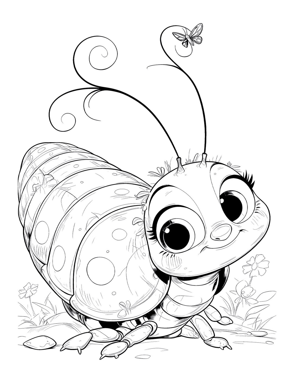 Whimsical World of Bugs: A Vibrant Journey through Nature's Coloring Book