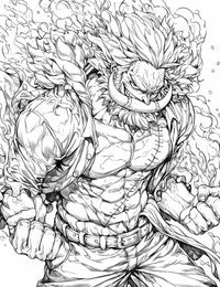 Whitebeard's Might: One Piece Epic Coloring Page | Infinite Visibility